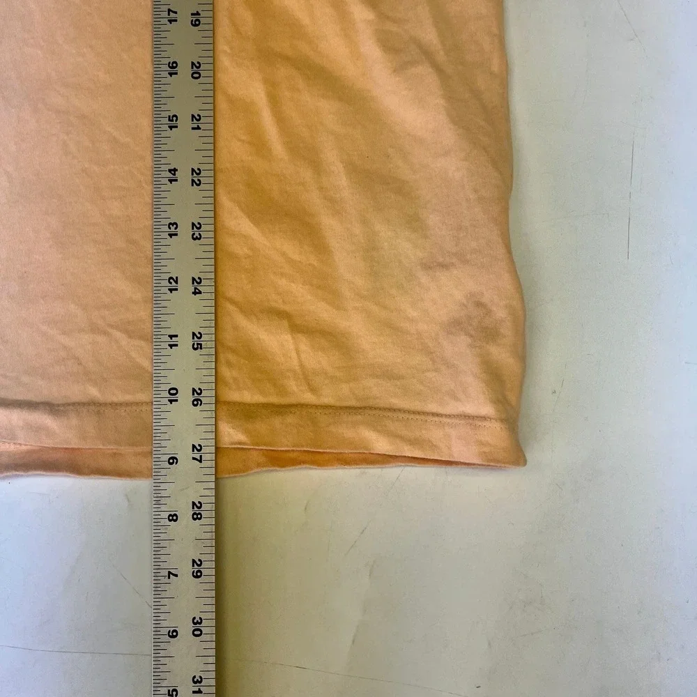 The North Face Mens Peach Graphic Short Sleeve T-Shirt Blue Box Logo Size‎ S